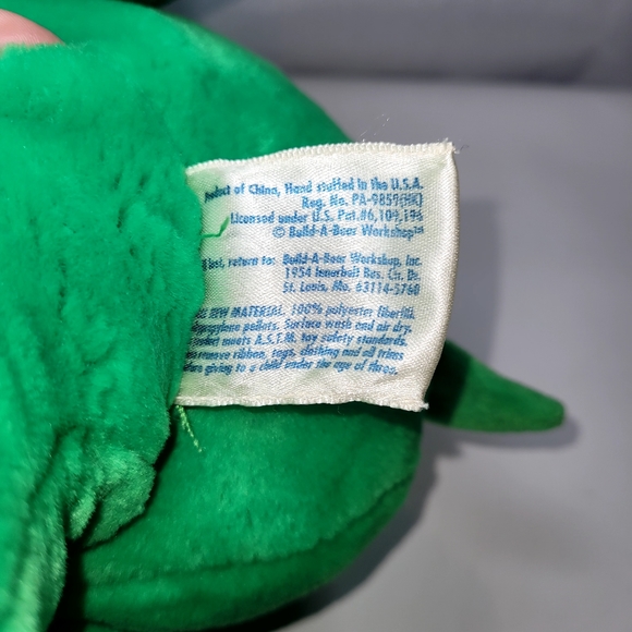 BUILD-A-BEAR Turtle Green w/ Yellow Belly Stuffed Animal Laughs when pressed - Picture 6 of 7